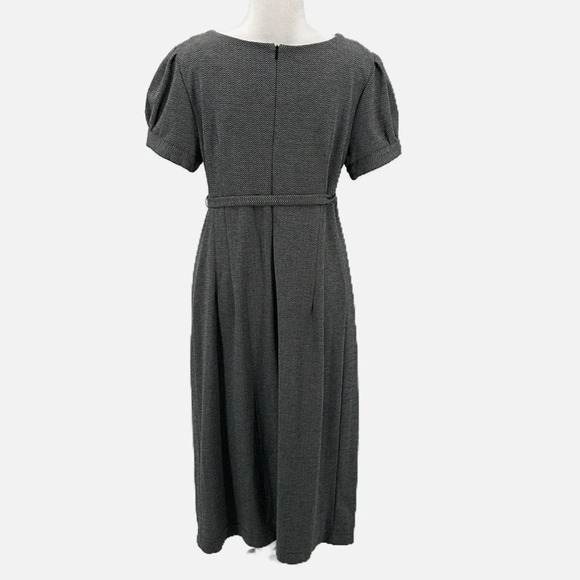 Liz Lange Maternity For Target Chevron Knee Length Dress Belted - Size Large - Picture 3 of 6